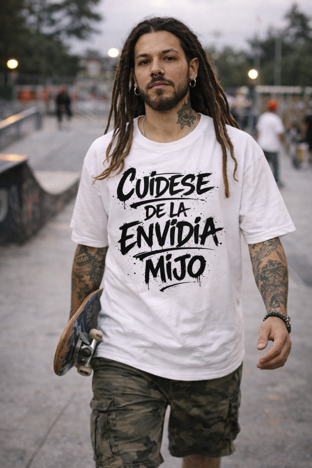 Camiseta Oversize - Cuidese de la envidia mijo