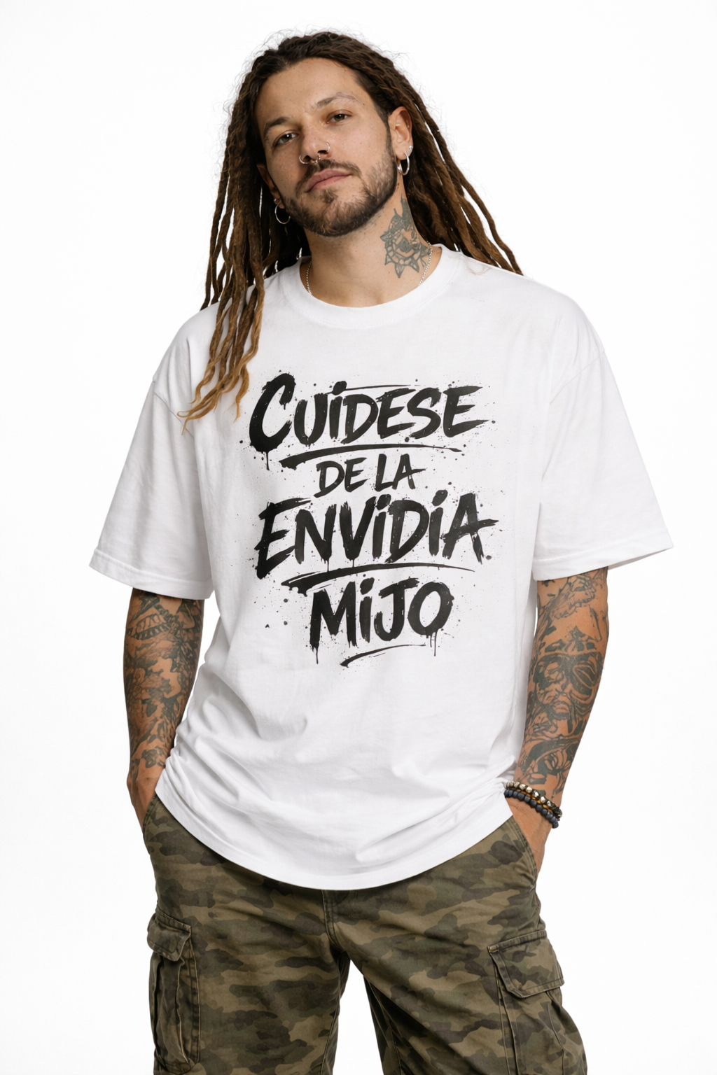 Camiseta Oversize - Cuidese de la envidia mijo