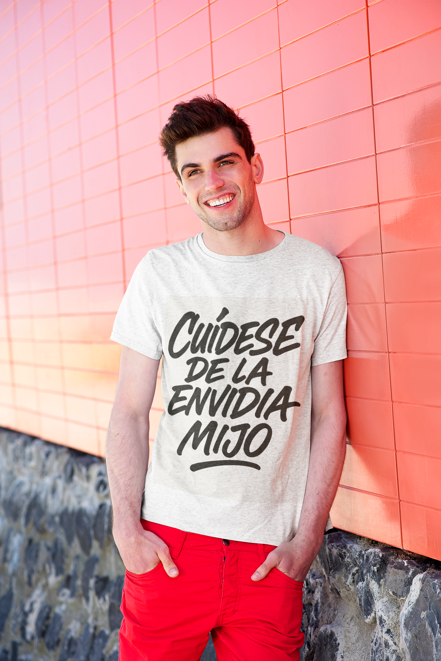 Camiseta para hombre "Cuídese de la envidia mijo"