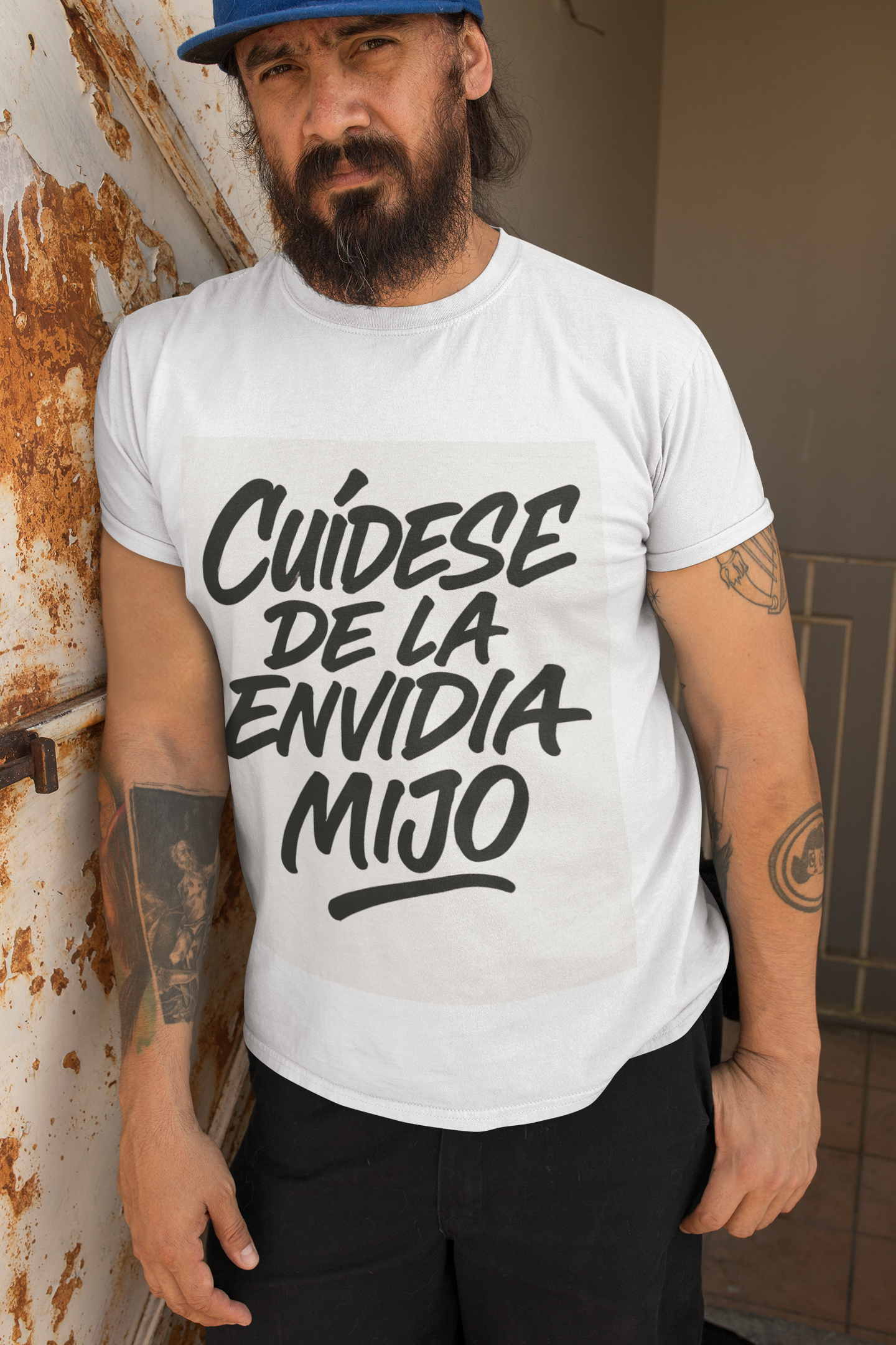 Camiseta para hombre "Cuídese de la envidia mijo"