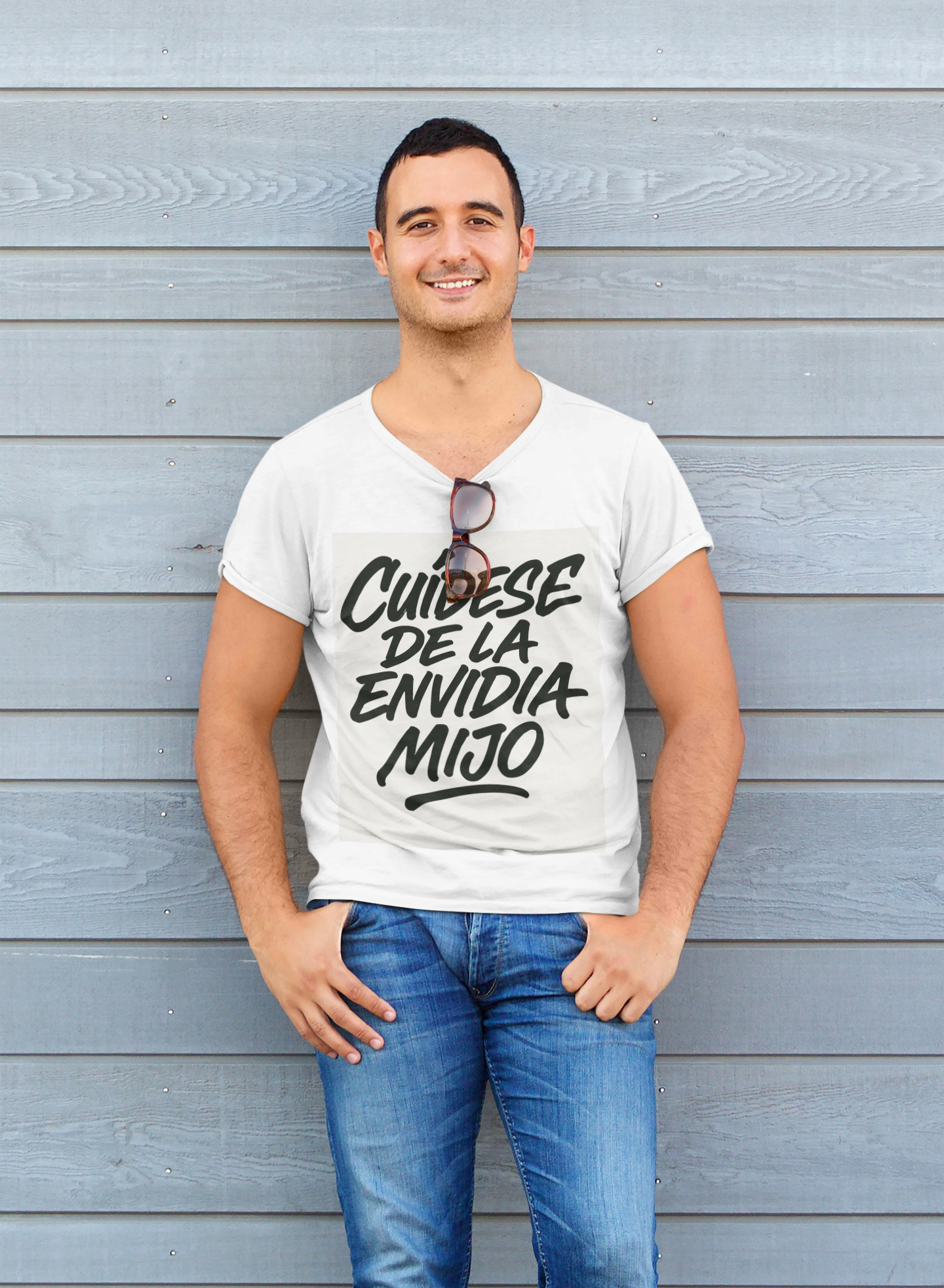 Camiseta para hombre "Cuídese de la envidia mijo"